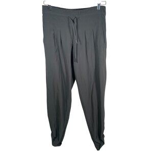Prana Uptown Joggers Womens XS Gray Stretch Casual Yoga Drawstring Rolled Hem